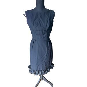 Vintage Mardi Gras Black Cocktail Dress Timeless Classic